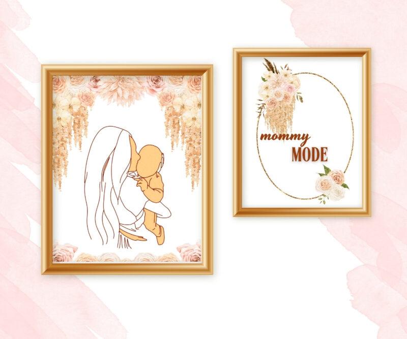 a mother's love art set of 2