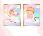 adorable baby feet art set of two