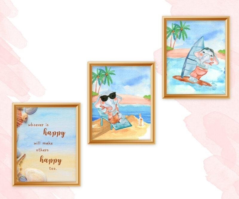 adorable delights wall art set of 3