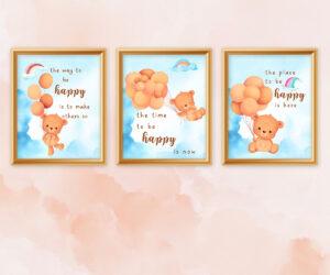 adorable friends wall art set