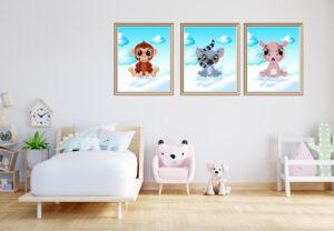 baby animal art prints