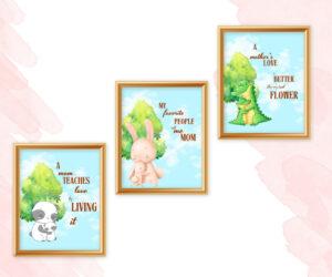 cherished memories wall art set of 3