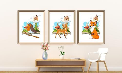 cute and cuddly animals set of 3