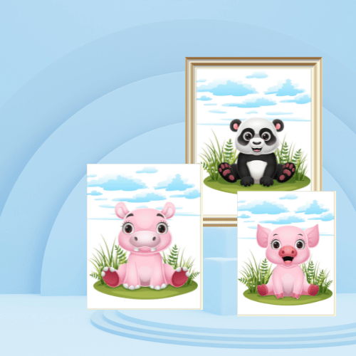 downloadable baby animal wall art