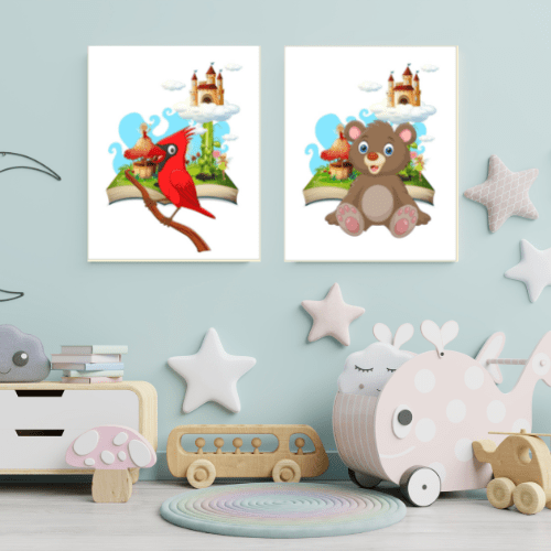 downloadable fantasy animal wall art