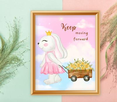 downloadable gentle hearts nursery prints