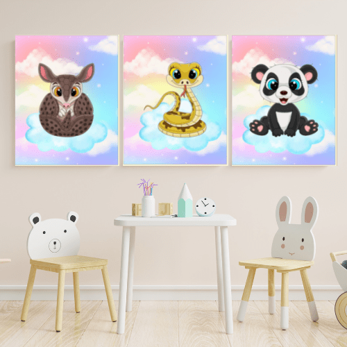 downloadable goofy animal wall art