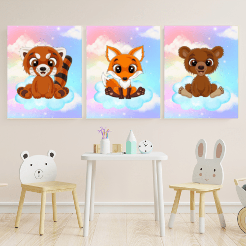 eccentric nursery wall art set