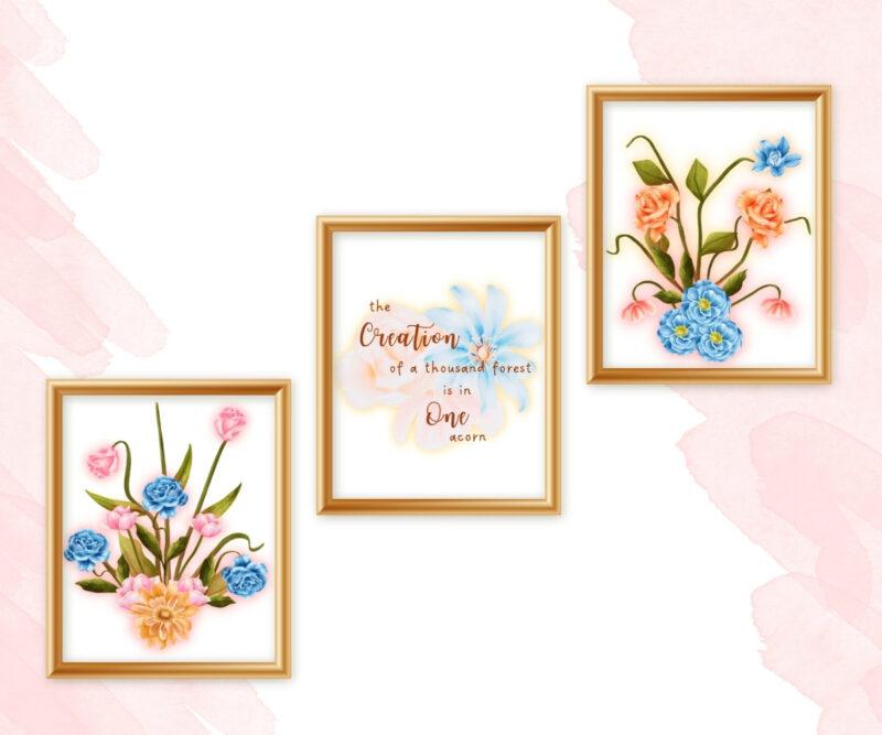 nature's beauty wall art set of 3