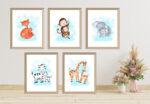 printable animal wall art set