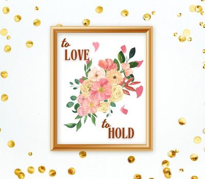 printable caring heart wall art