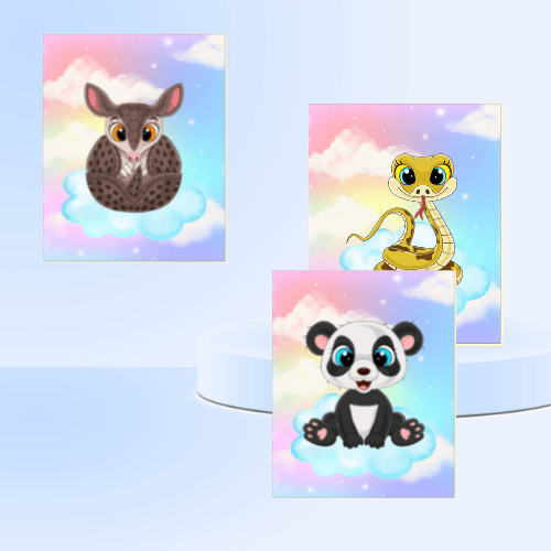 printable goofy animal wall art