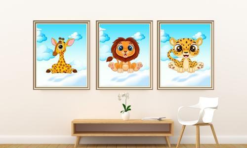 printable whimsical animal prints