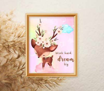 printable majestic antlers art prints