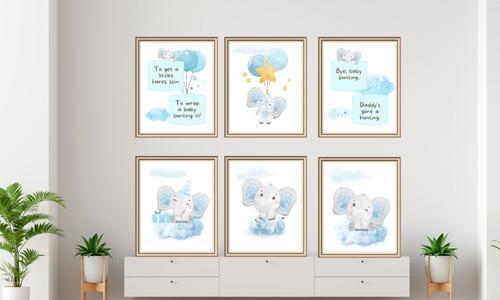 trunk tales wall art set of 6